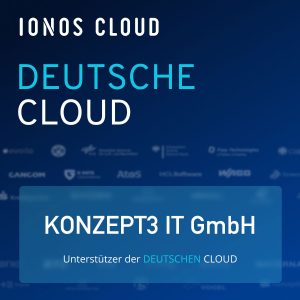 KONZEPT3 IT ist Partner der von IONOS CLOUD und damit der deutschen Cloud.